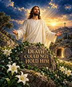 Death Could Not Hold Him blanket, full design