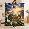Death Could Not Hold Him blanket, held open