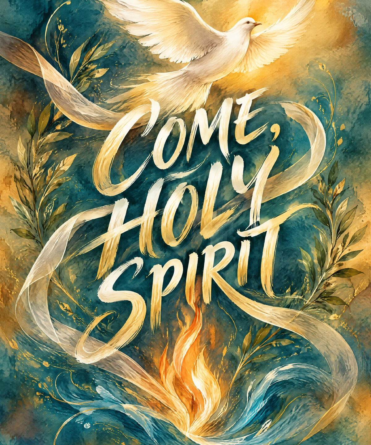 Come, Holy Spirit blanket, full design