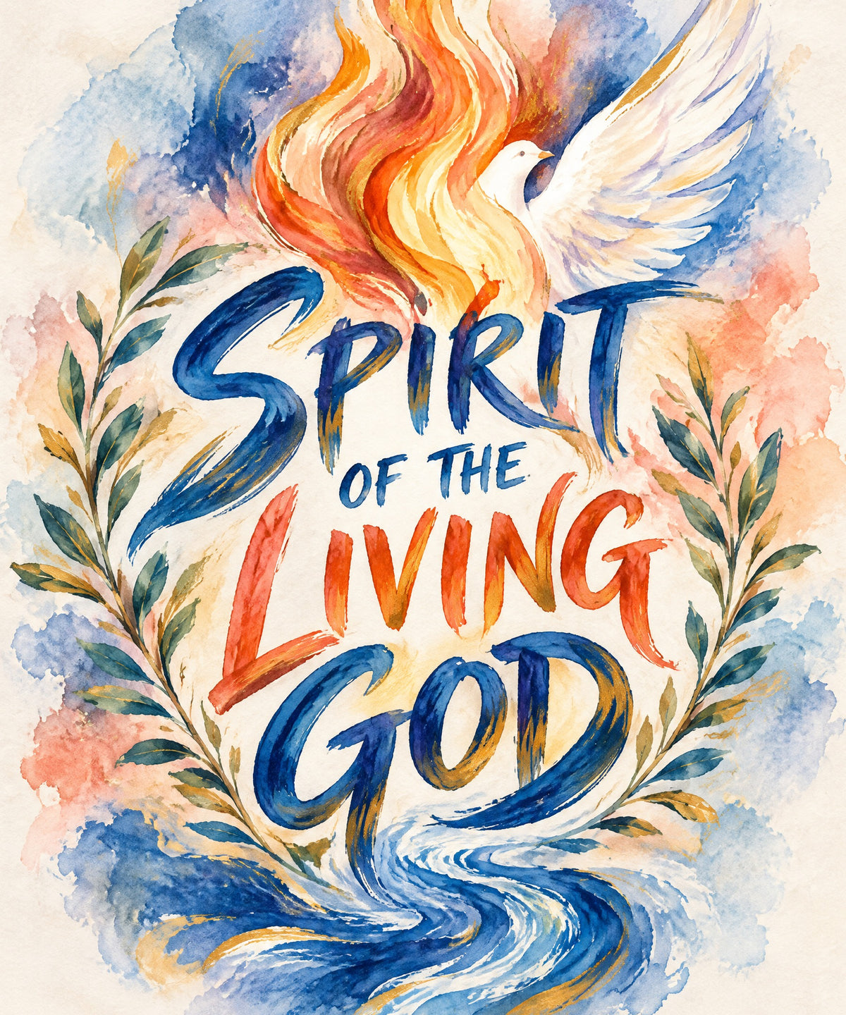 Spirit of the Living God blanket, full design
