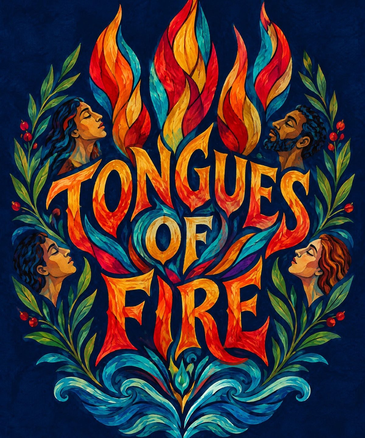 Tongues of Fire blanket, full design