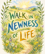 Walk in Newness of Life blanket, full design