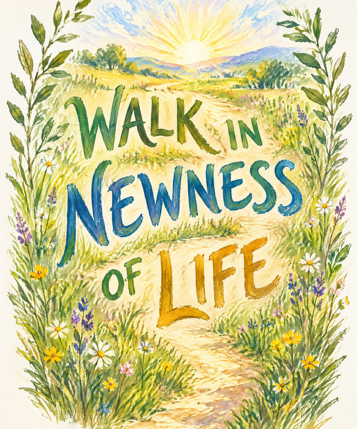 Walk in Newness of Life blanket, full design