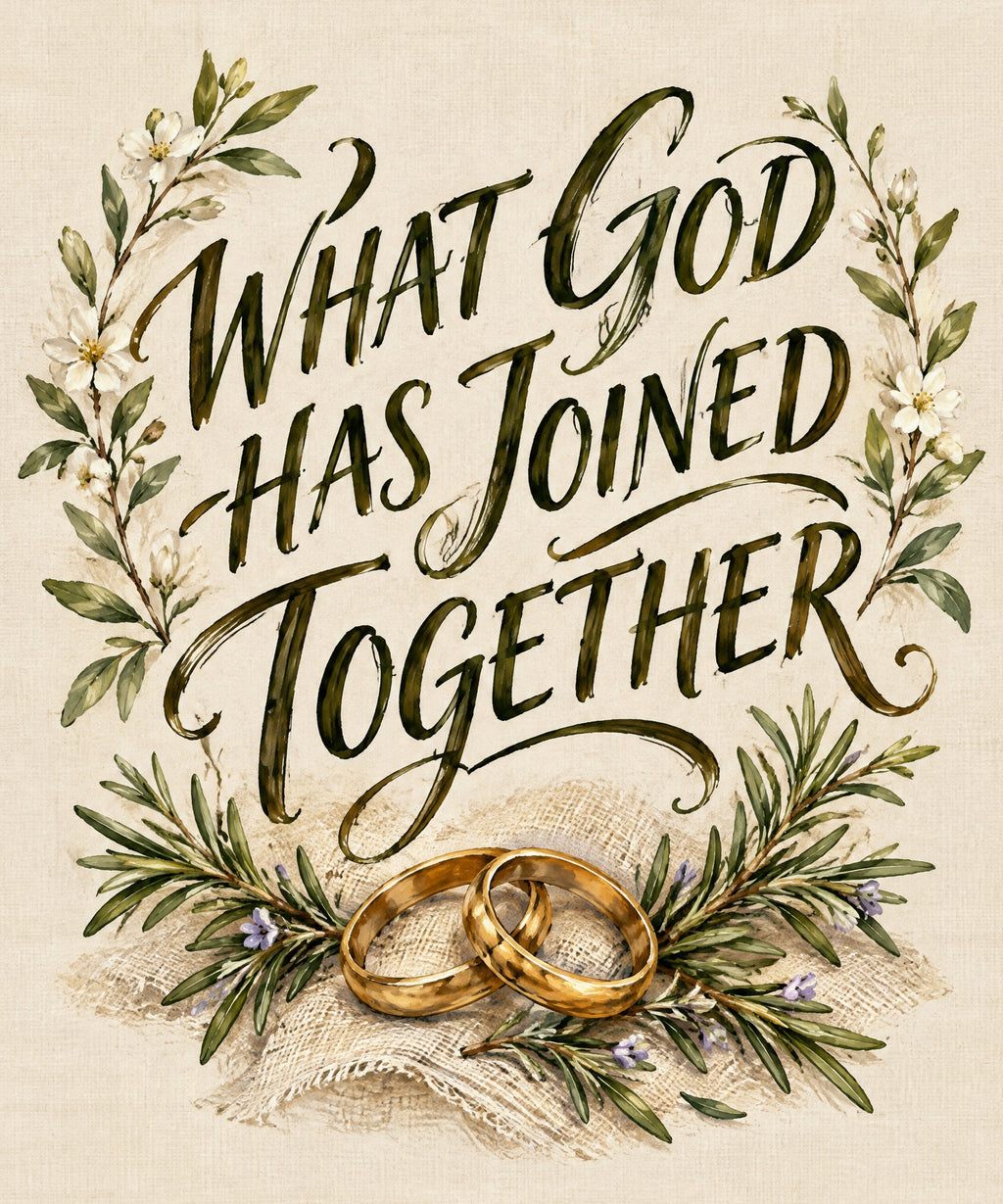 What God Has Joined Together blanket, full design