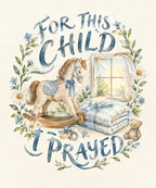 For This Child I Prayed blanket, full design