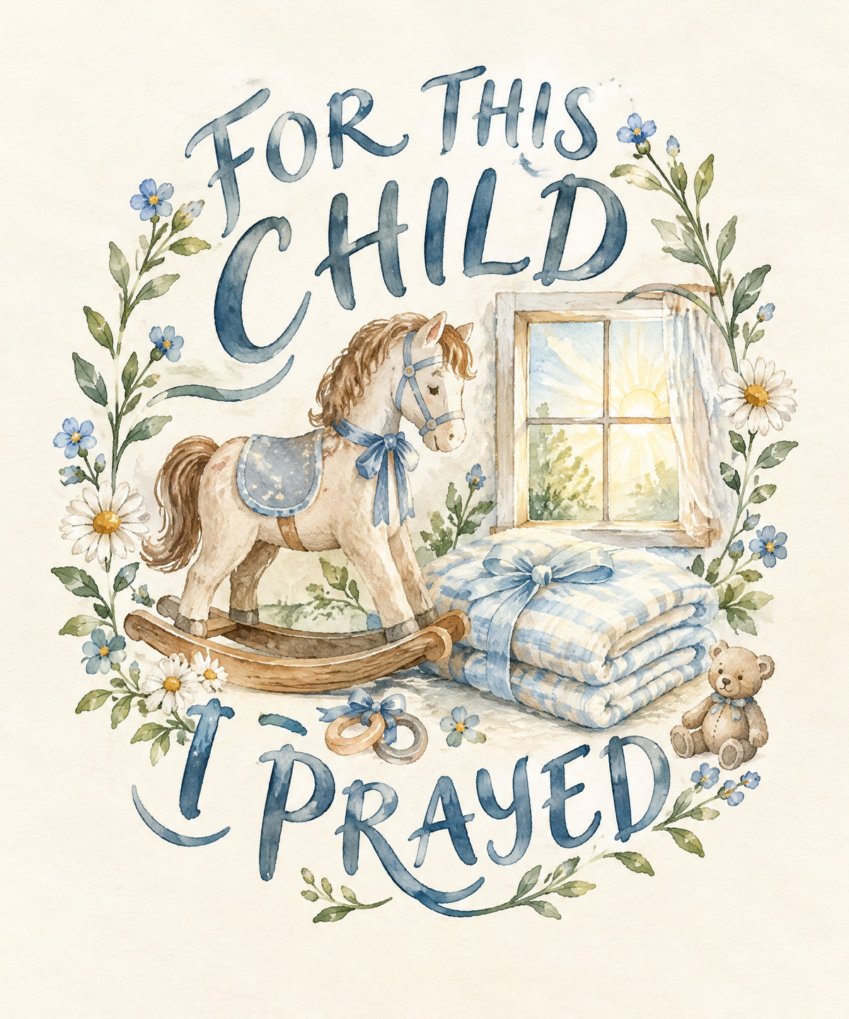 For This Child I Prayed blanket, full design
