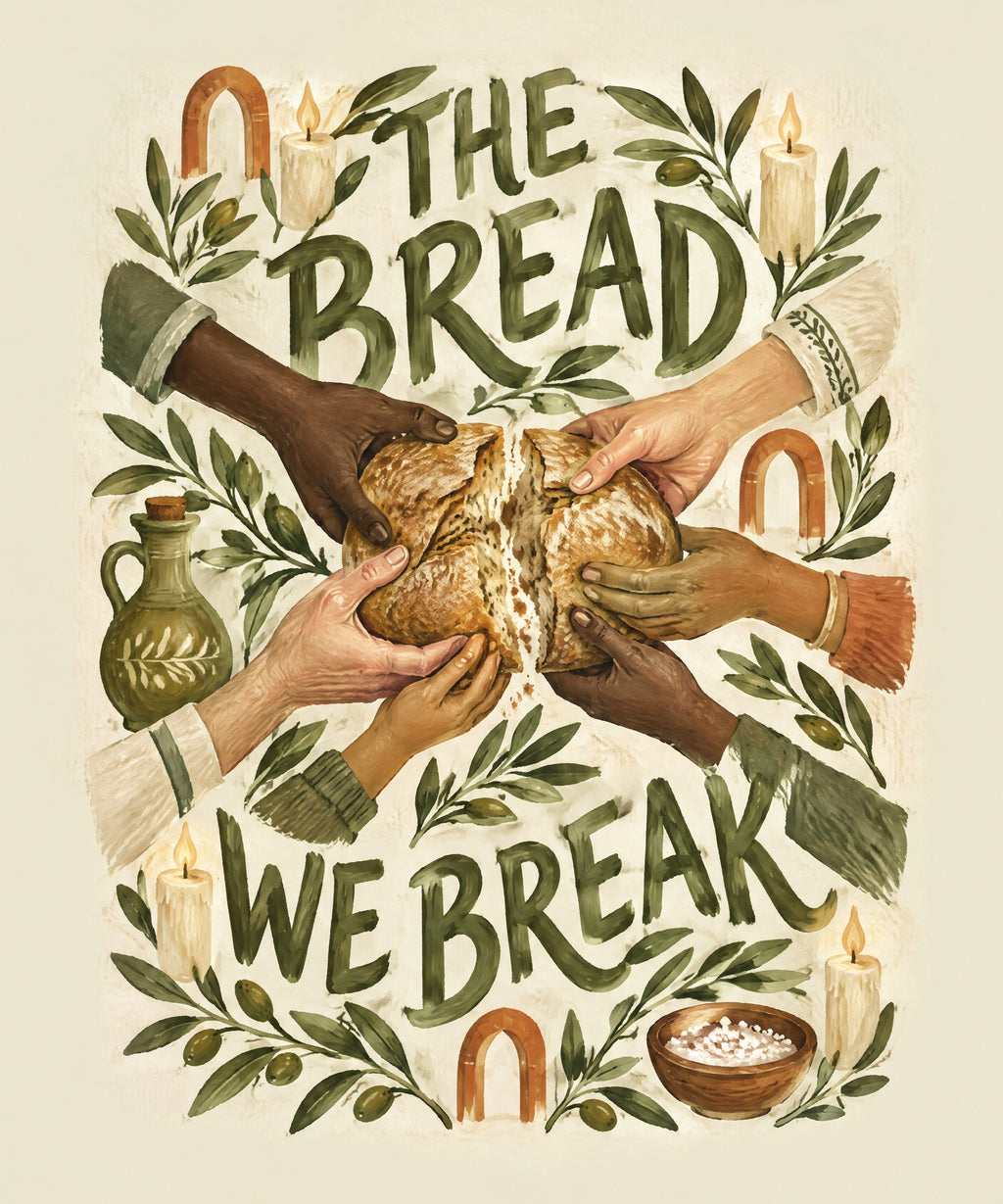 The Bread We Break blanket, full design