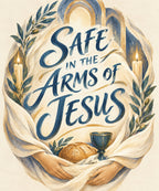 Safe in the Arms of Jesus blanket, full design