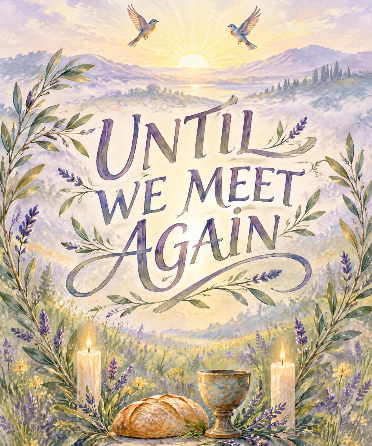 Until We Meet Again blanket, full design