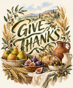 Give Thanks blanket, full design