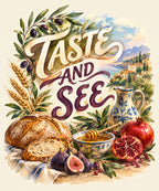 Taste and See blanket, full design