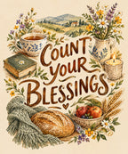 Count Your Blessings blanket, full design