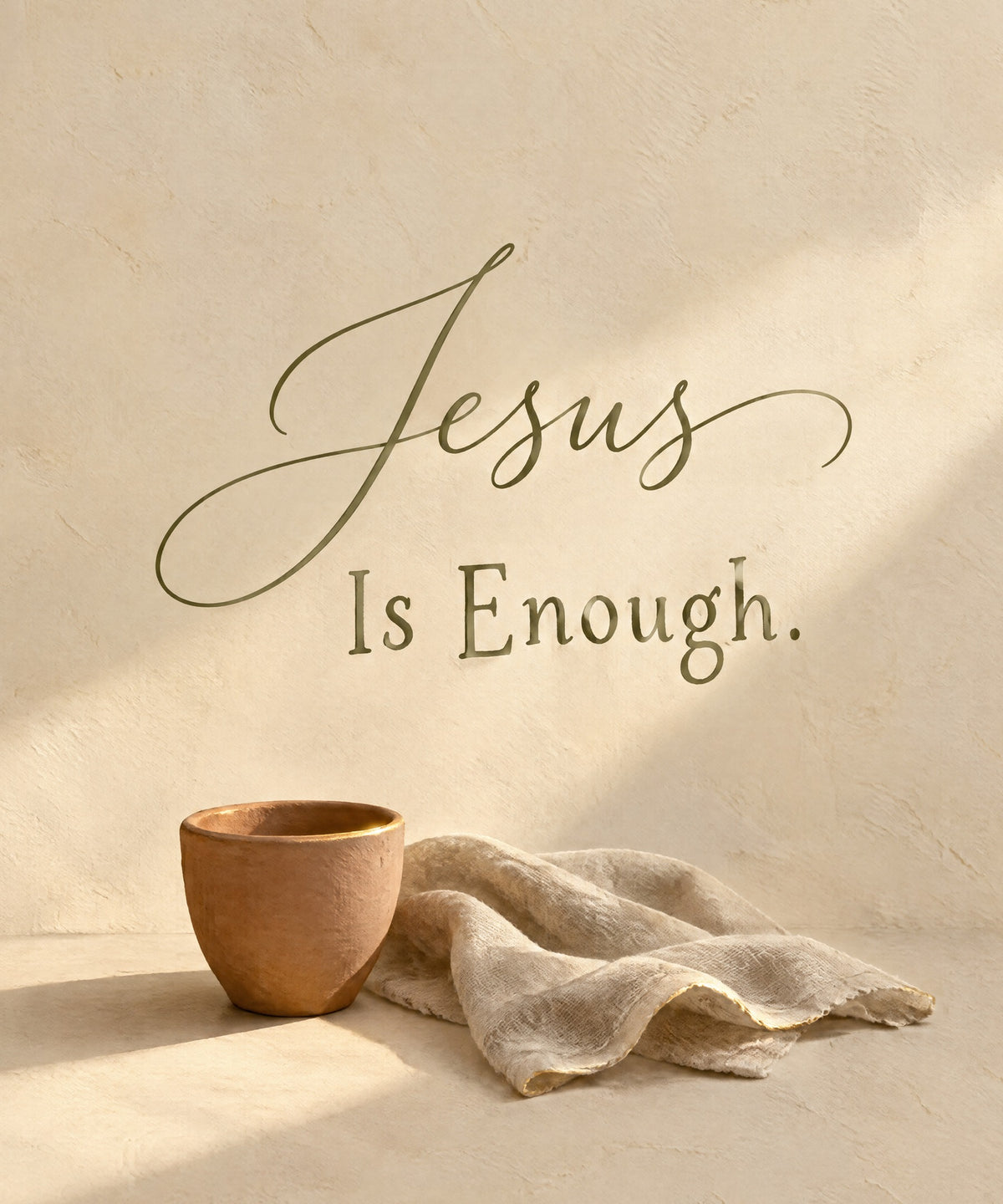 Jesus Is Enough blanket, full design