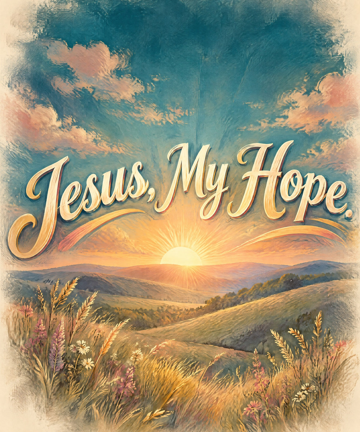Jesus, My Hope blanket, full design