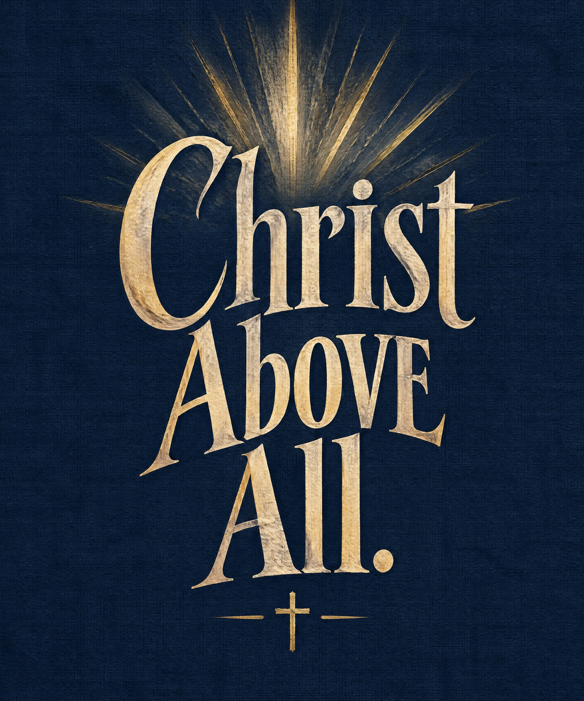 Christ Above All blanket, full design