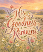His Goodness Remains blanket, full design