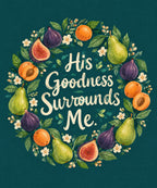 His Goodness Surrounds Me blanket, full design