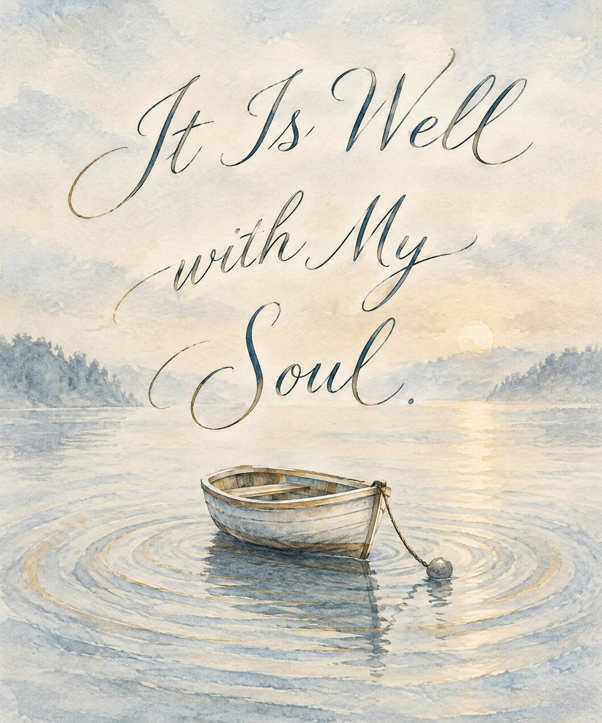It Is Well with My Soul blanket, full design