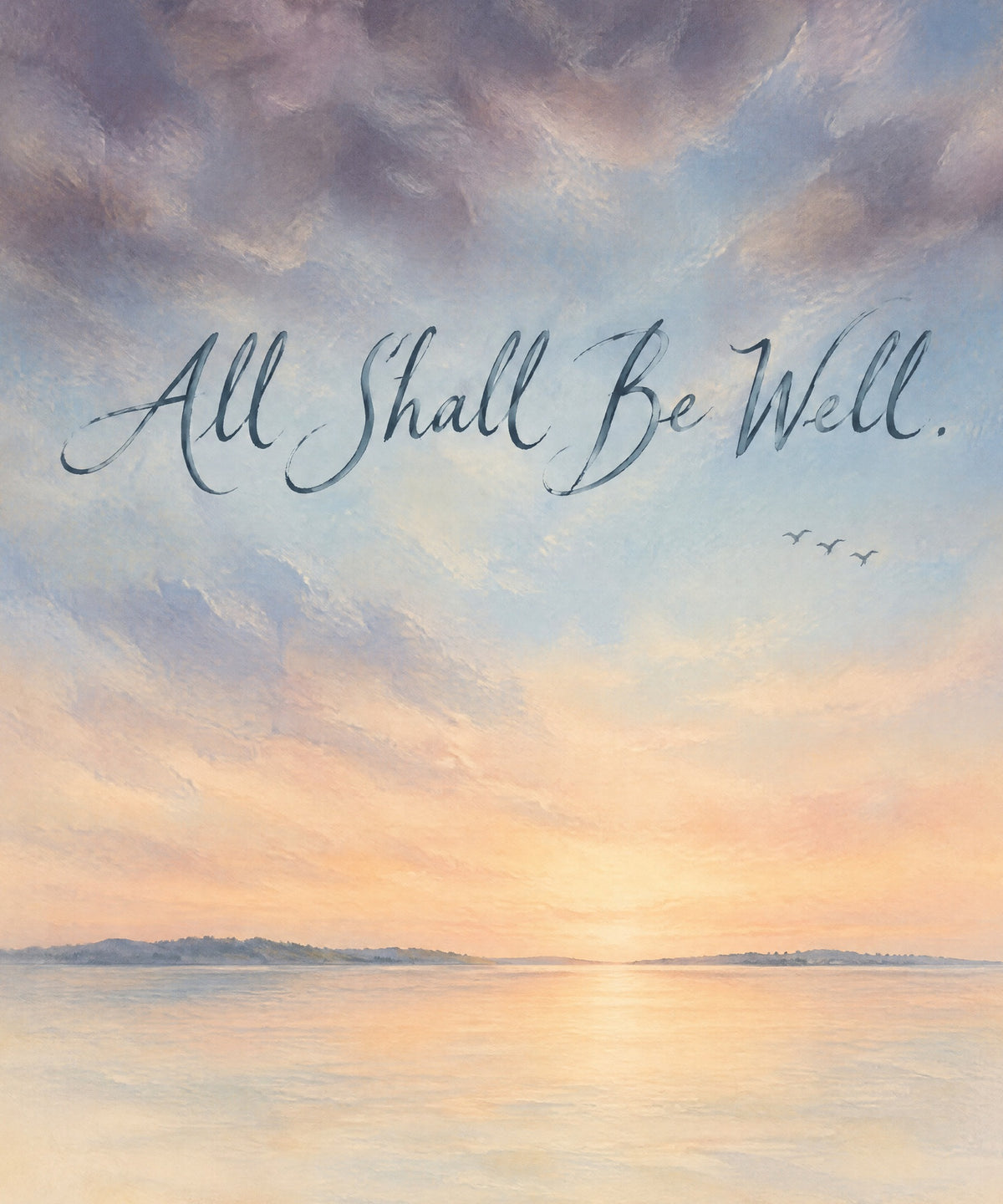 All Shall Be Well blanket, full design