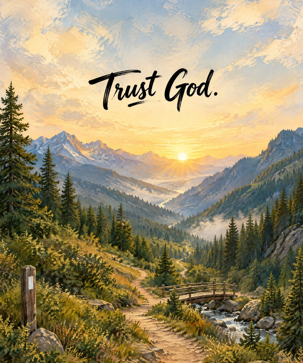 Trust God blanket, full design