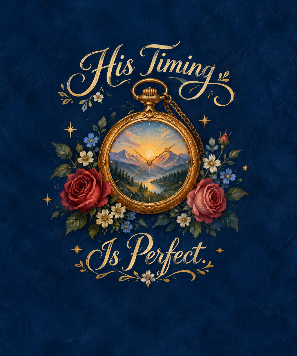 His Timing Is Perfect blanket, full design