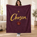 Chosen blanket, held open