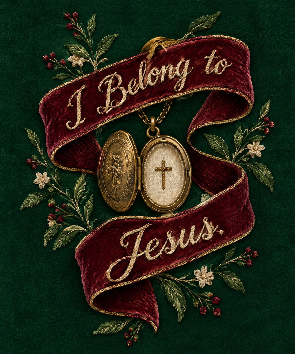 I Belong to Jesus blanket, full design