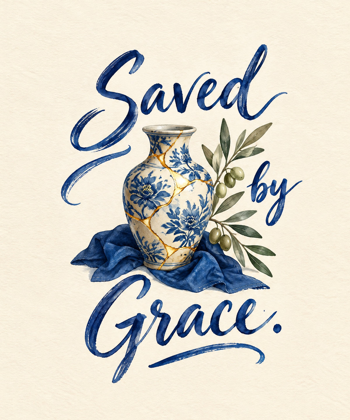 Saved by Grace blanket, full design
