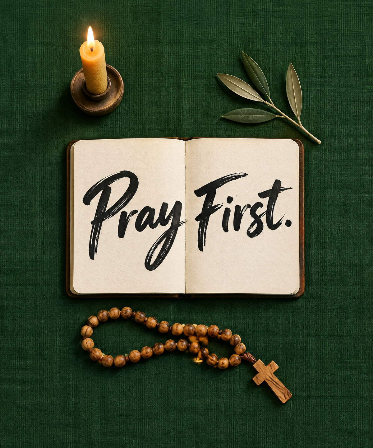 Pray First blanket, full design