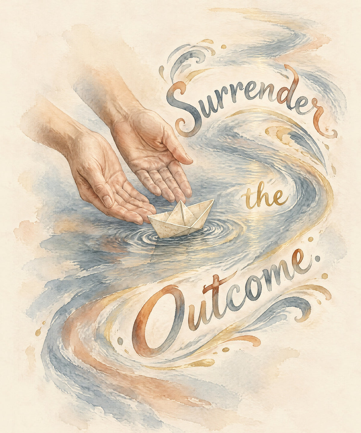 Surrender the Outcome blanket, full design