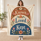 Known. Loved. Kept blanket, held open