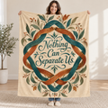 Nothing Can Separate Us blanket, held open