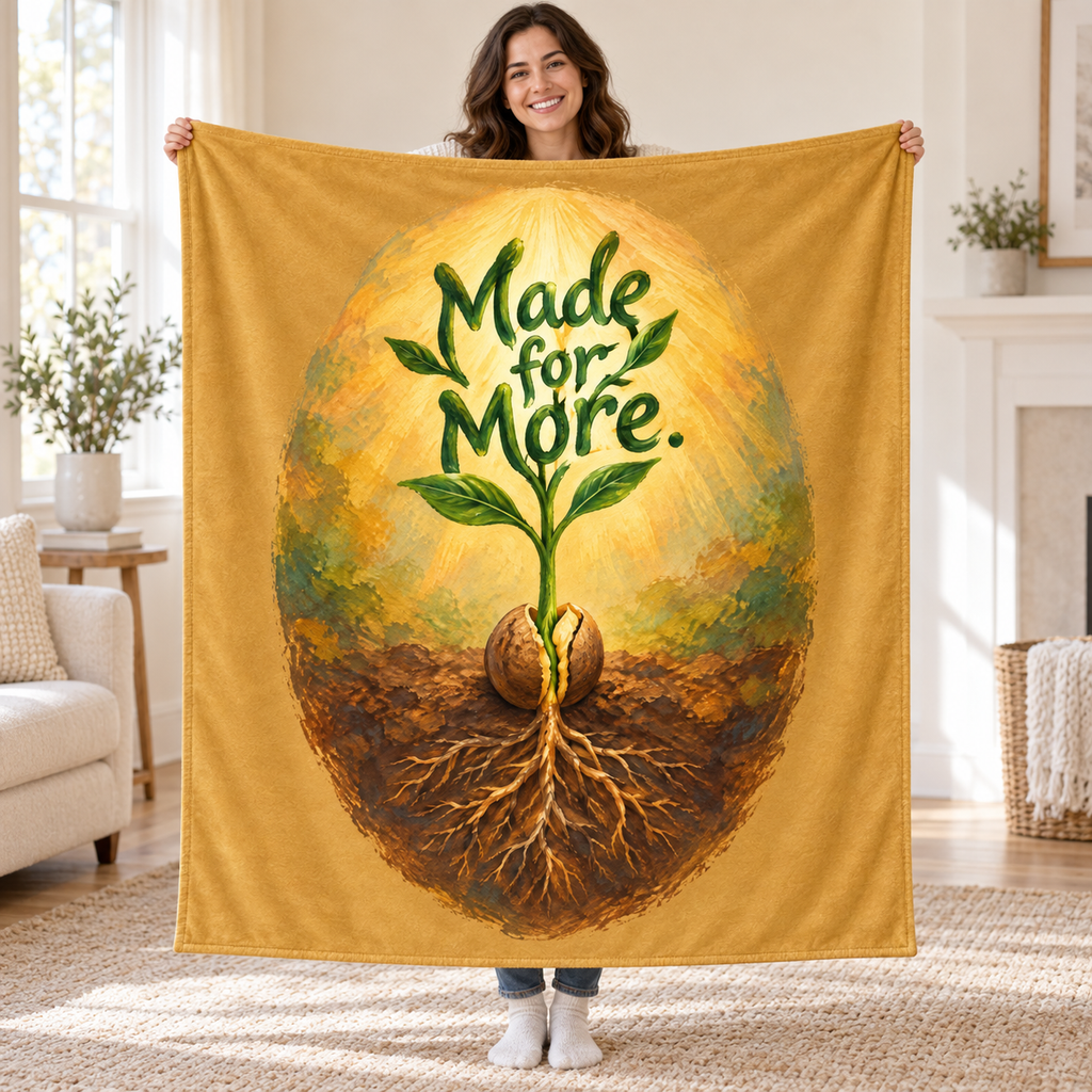 Made for More blanket, held open