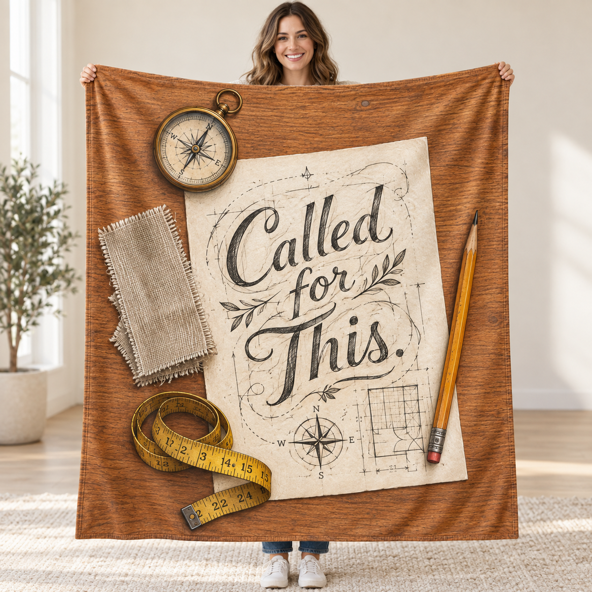 Called for This blanket, held open
