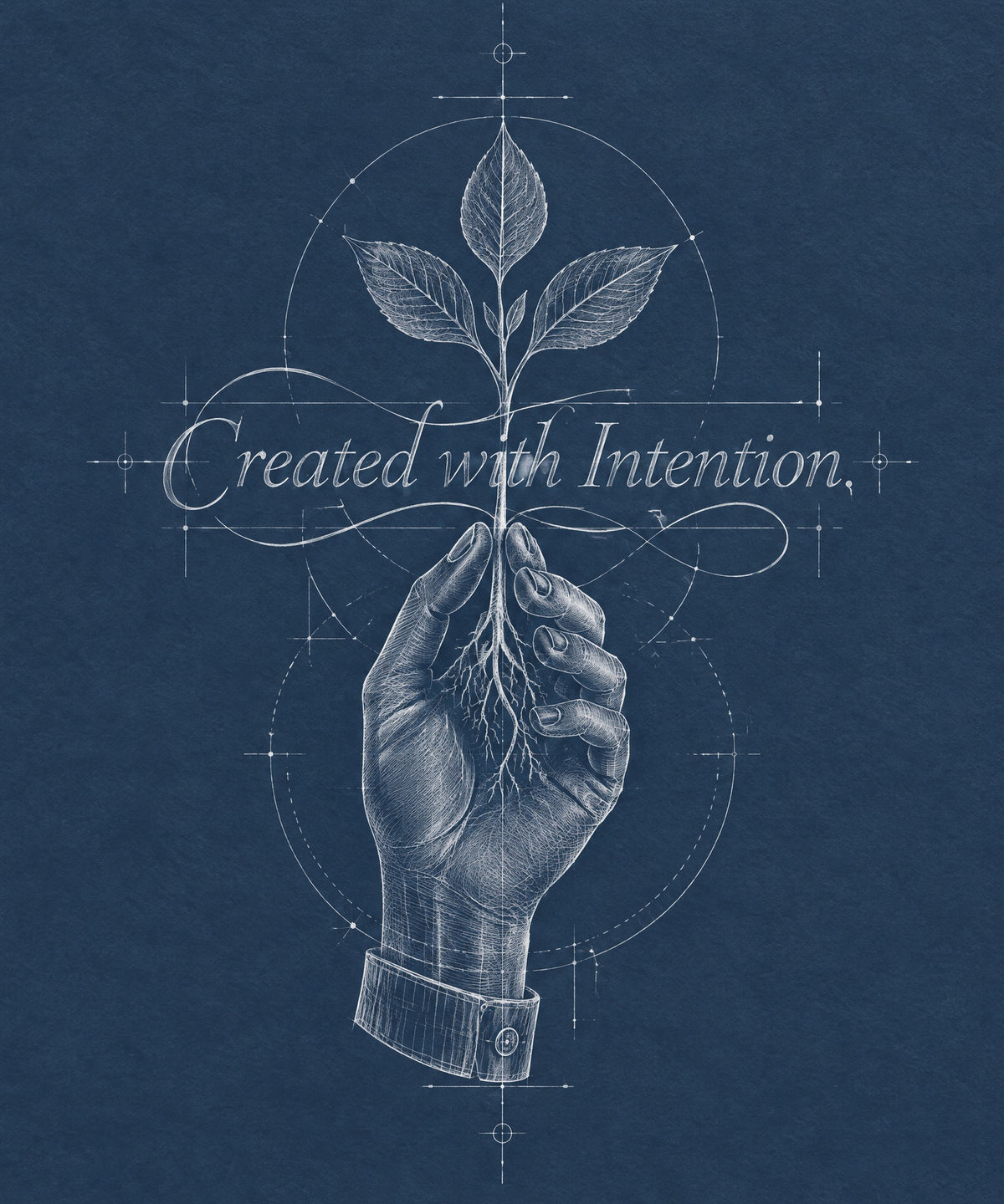 Created with Intention blanket, full design