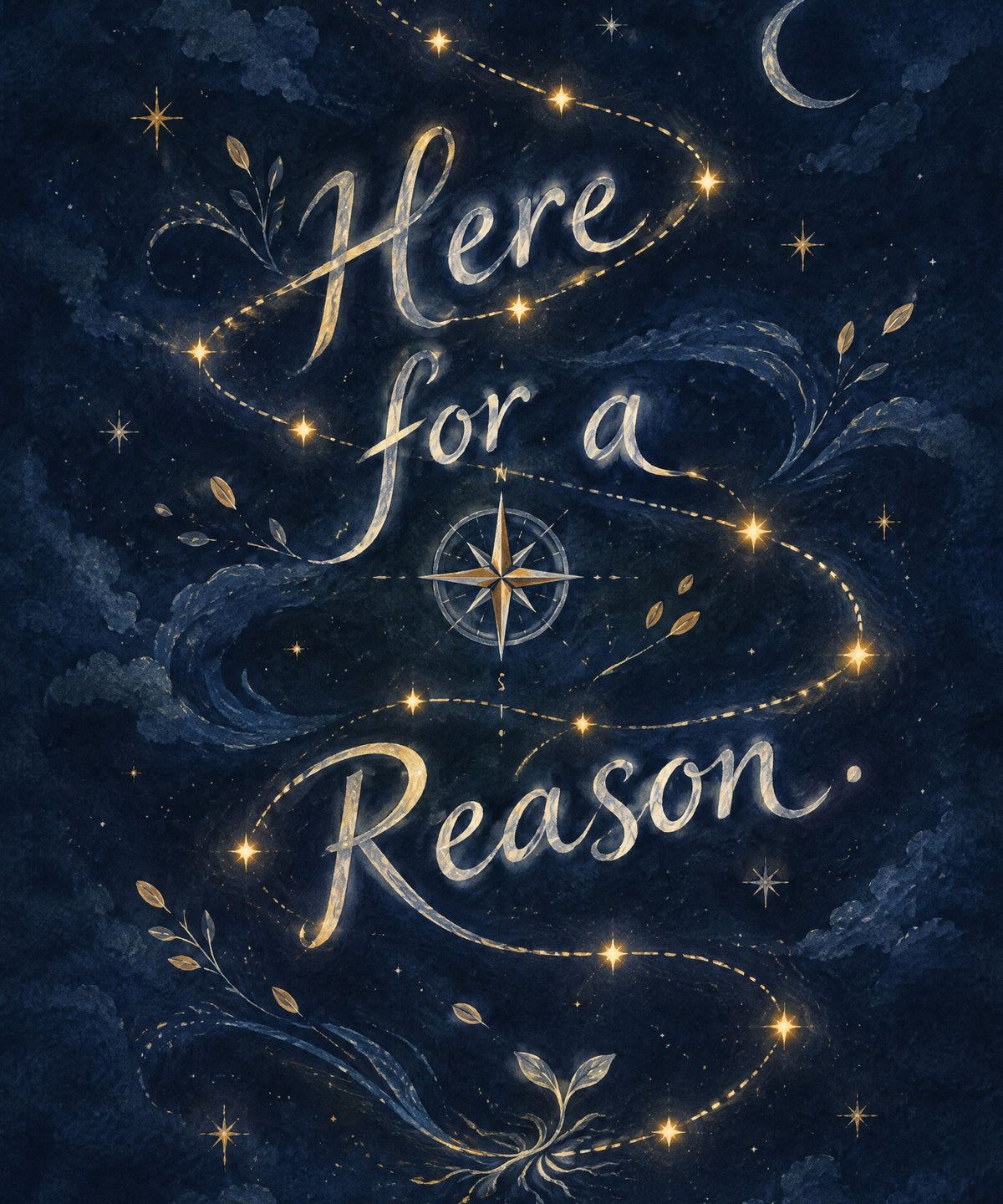 Here for a Reason blanket, full design