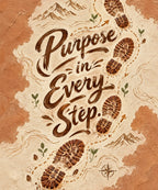 Purpose in Every Step blanket, full design