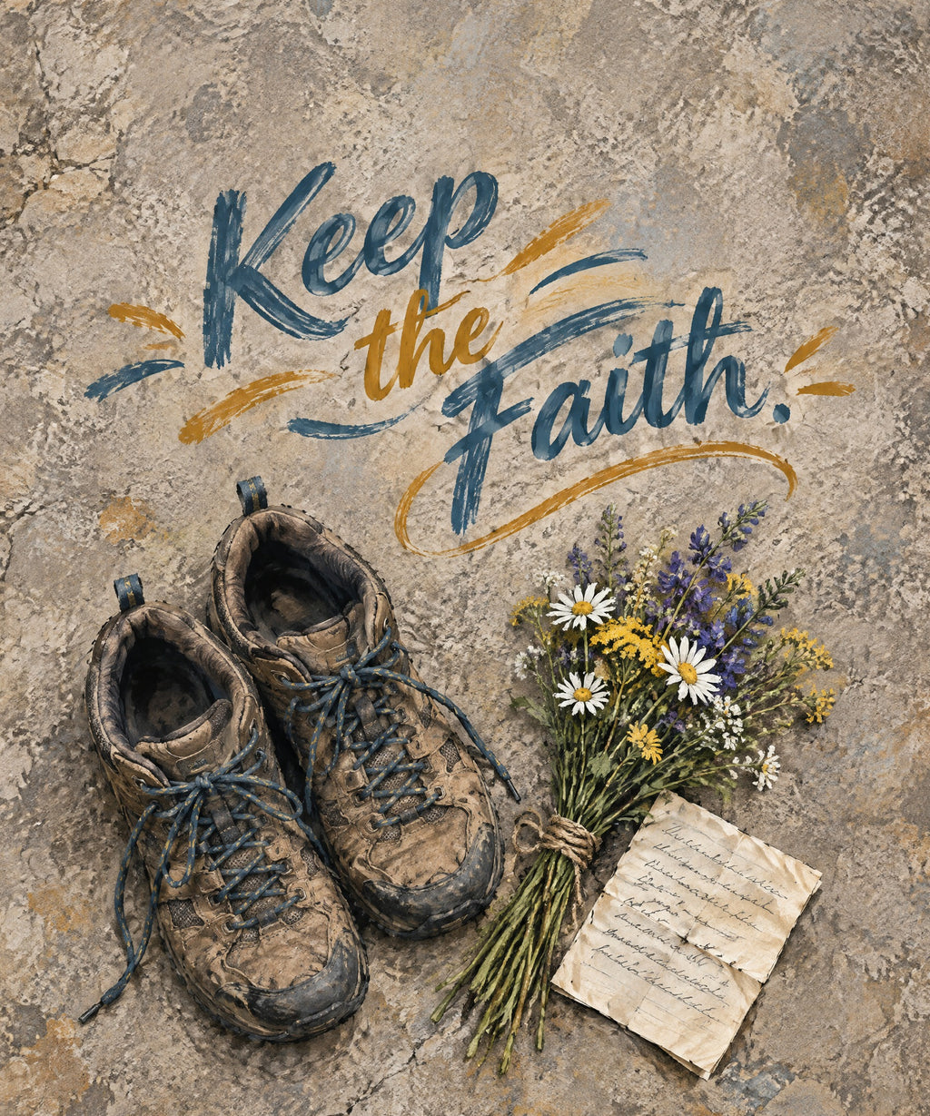 Keep the Faith blanket, full design