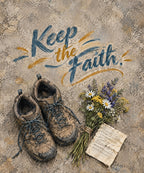 Keep the Faith blanket, full design