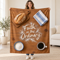 Faith in the Ordinary blanket, held open
