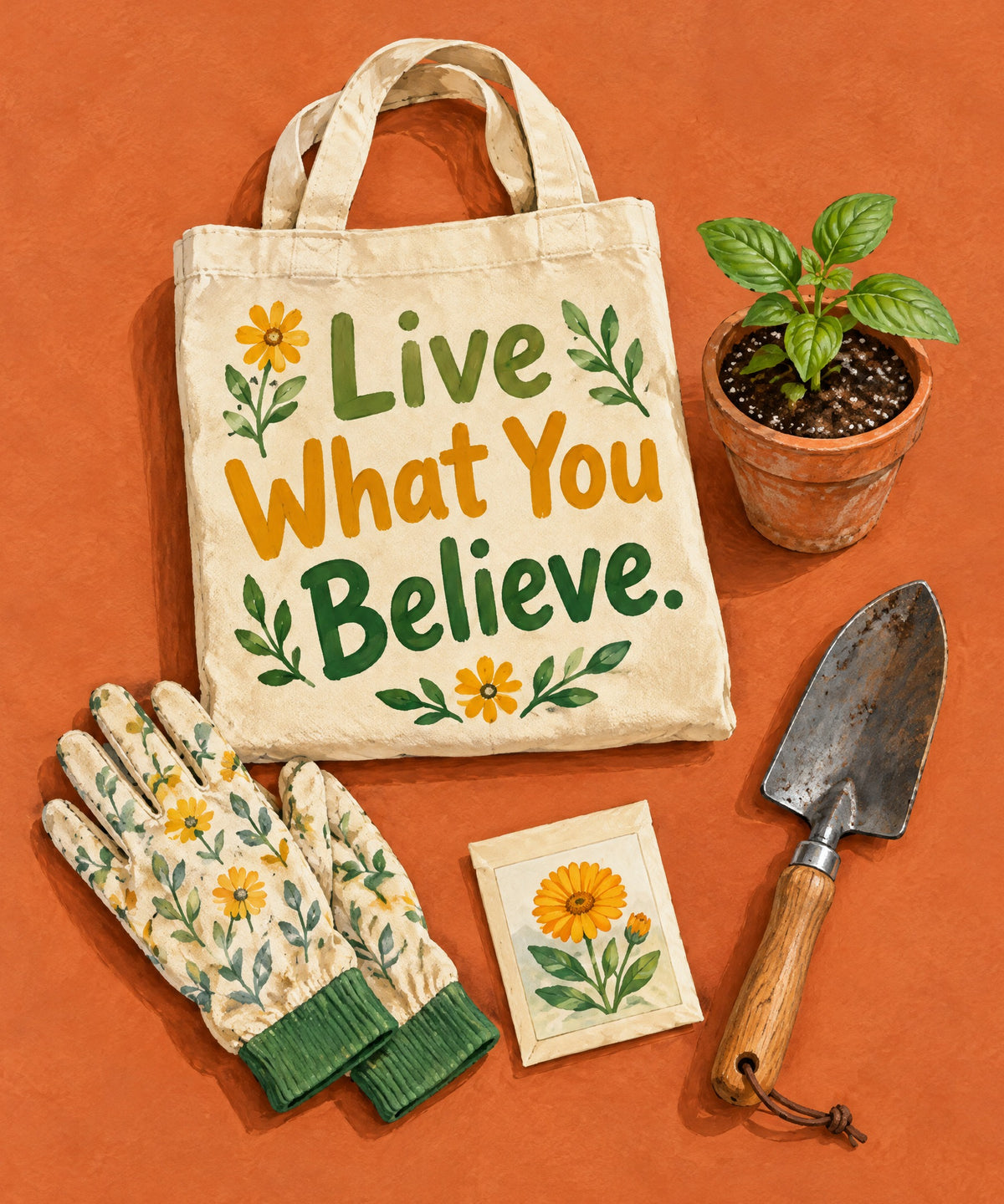 Live What You Believe blanket, full design