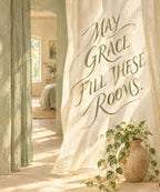 May Grace Fill These Rooms. blanket, full design