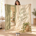 May Grace Fill These Rooms. blanket, held open