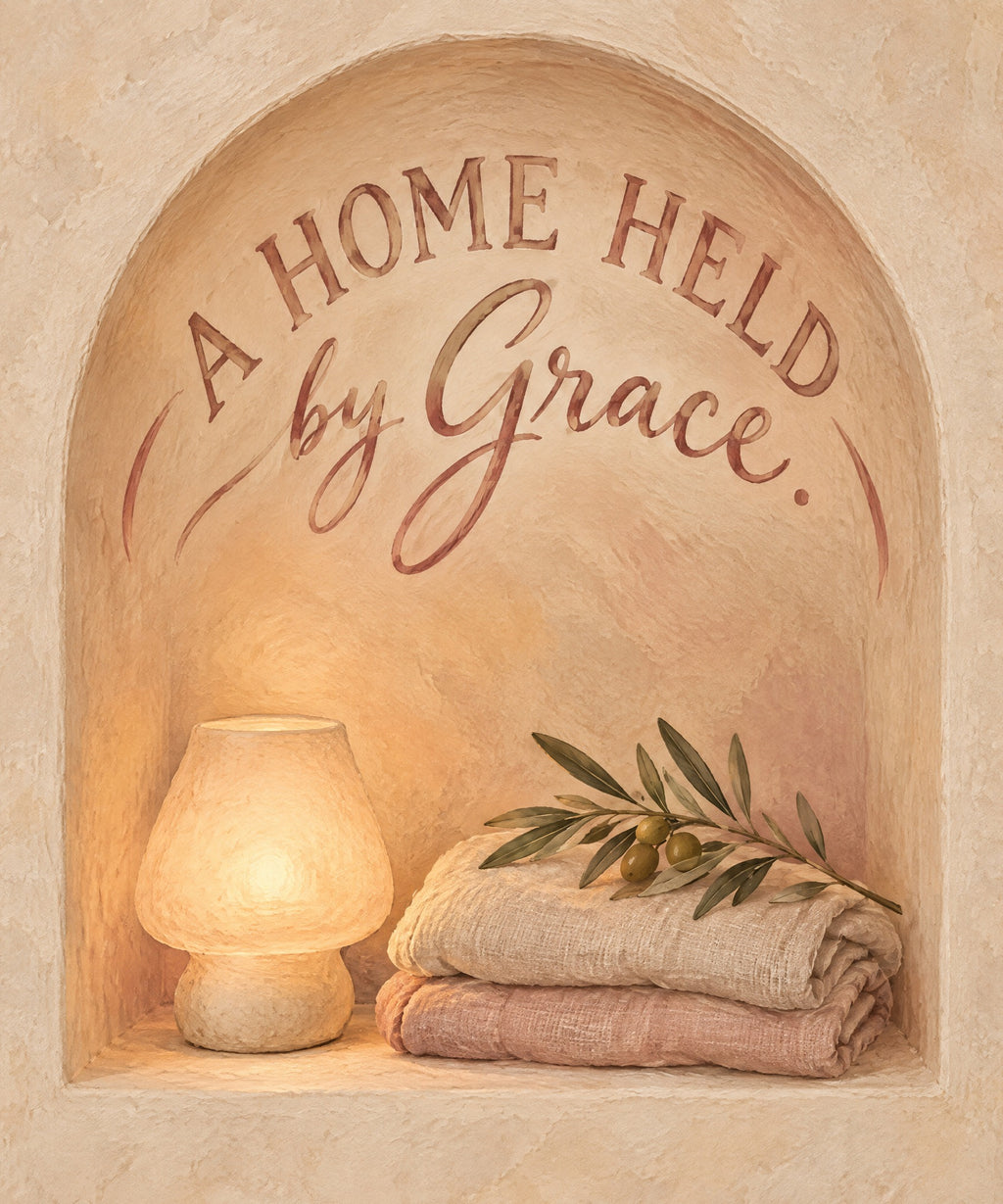 A Home Held by Grace. blanket, full design