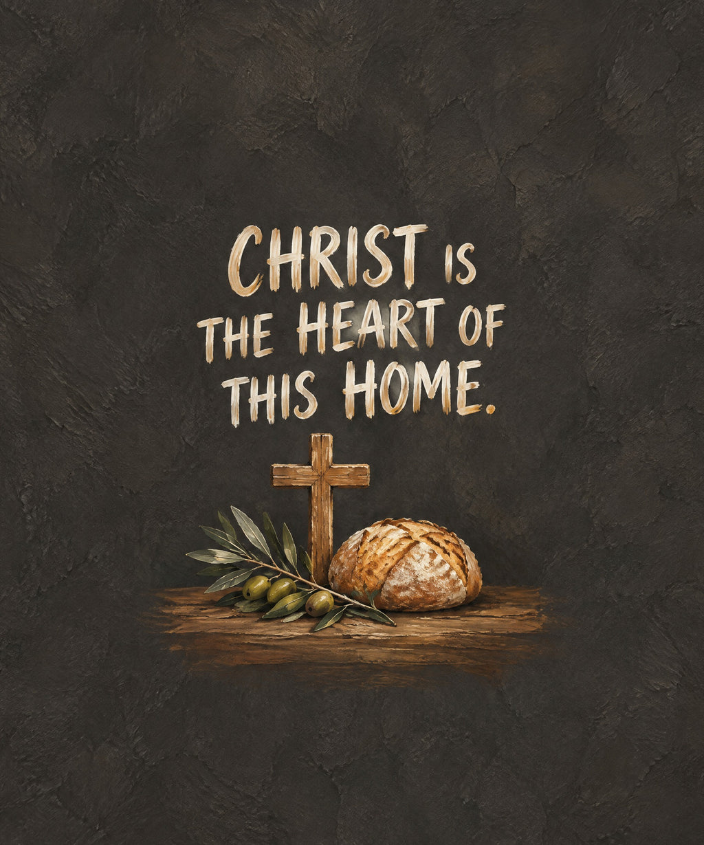 Christ Is the Heart of This Home. blanket, full design