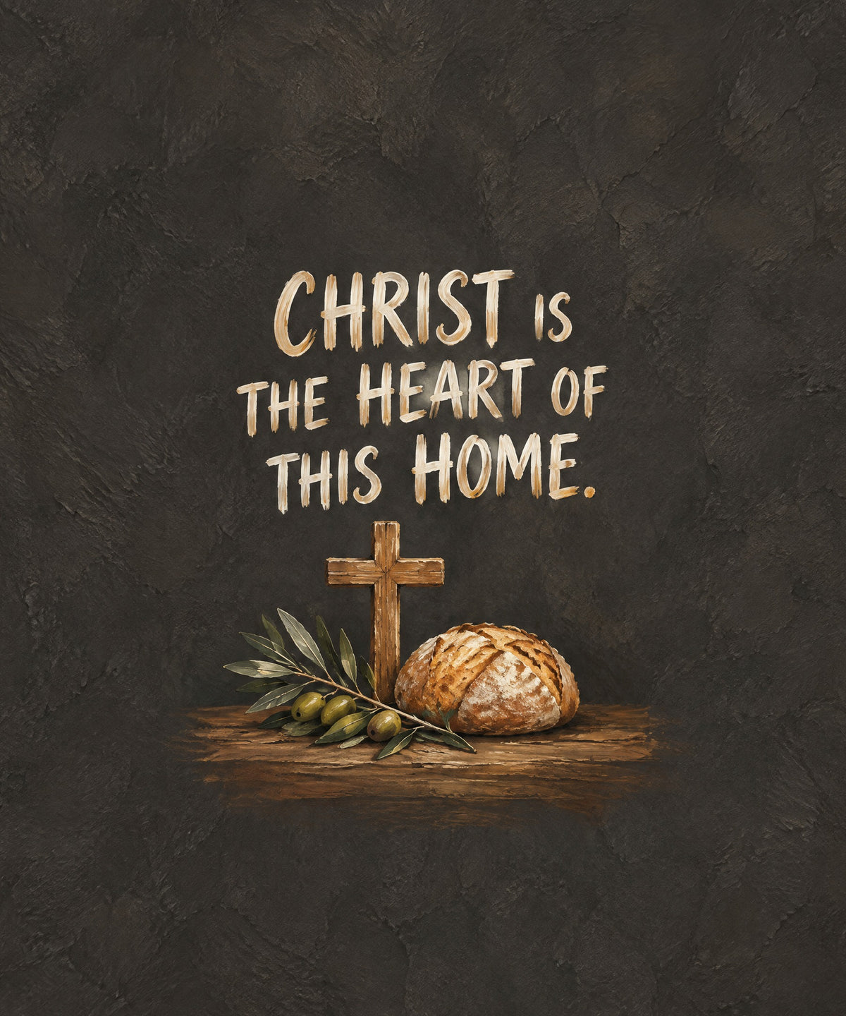 Christ Is the Heart of This Home. blanket, full design