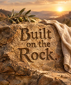 Built on the Rock. blanket, full design