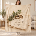 Still Choosing You. blanket, held open