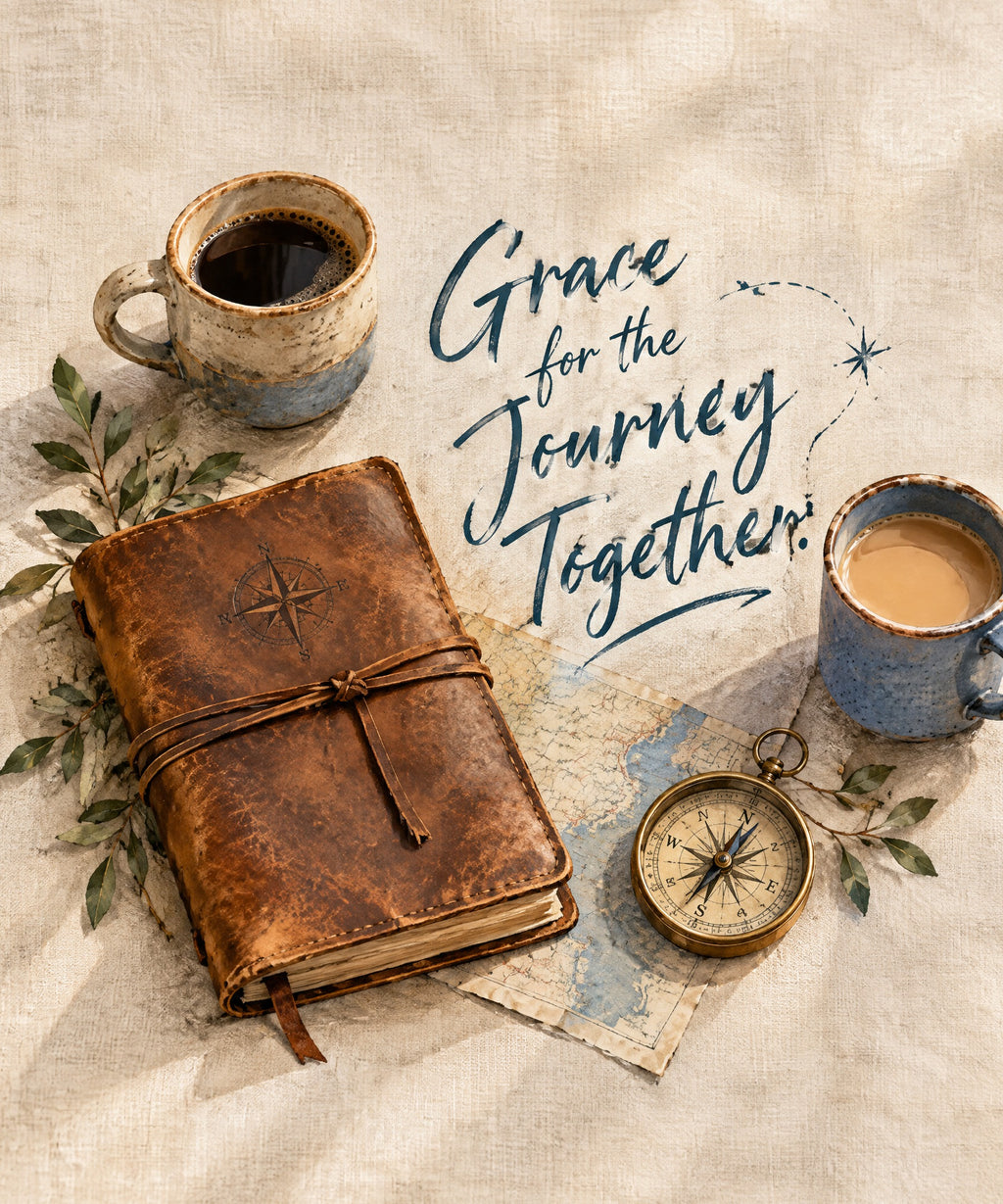 Grace for the Journey Together. blanket, full design