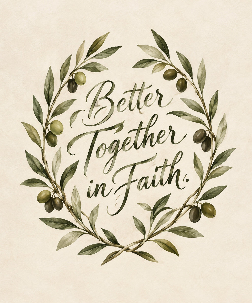 Better Together in Faith. blanket, full design
